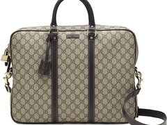 Gucci Supreme Canvas Briefcase for men auriu